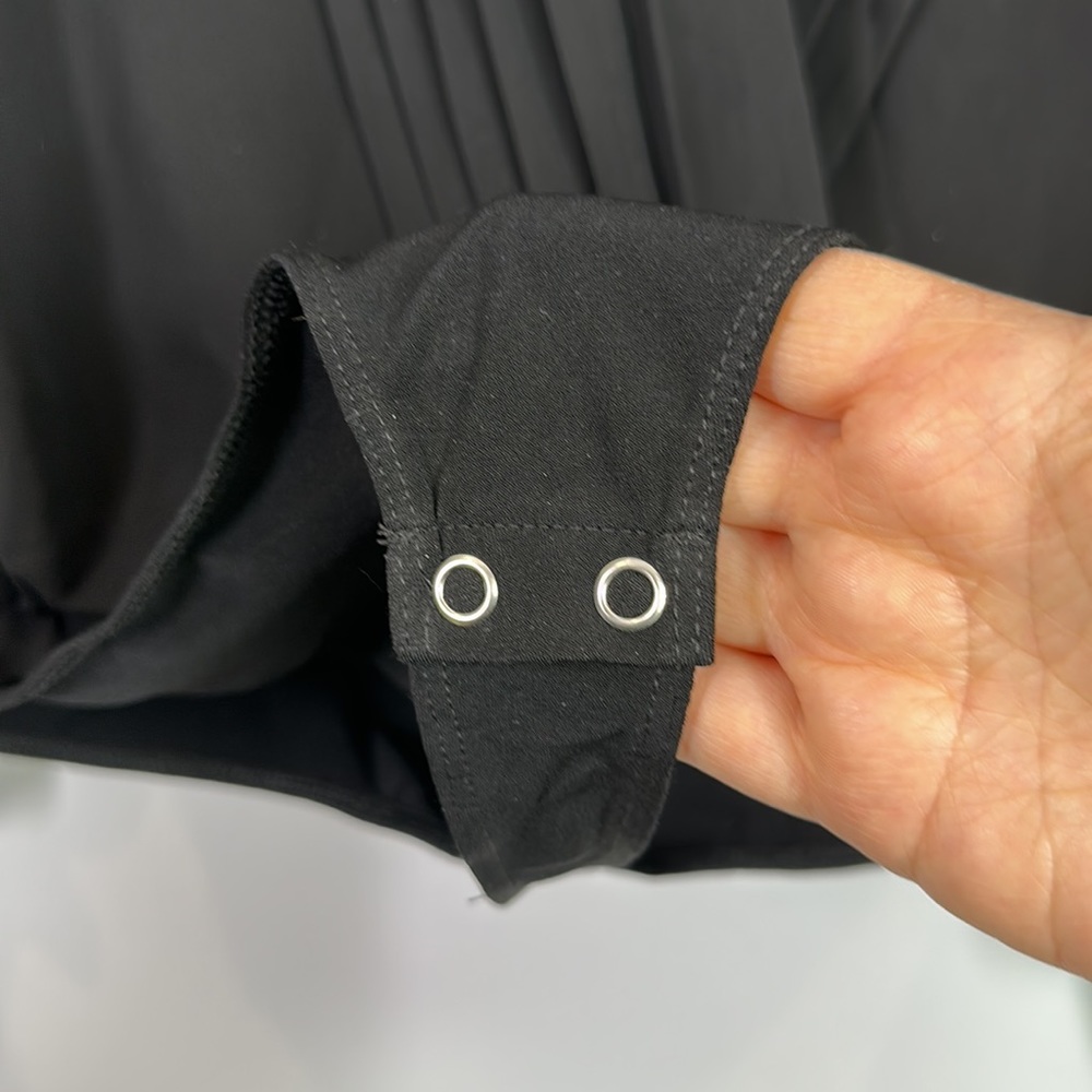 Express Black Long Sleeve Surplice Bodysuit - Picture 3 of 7